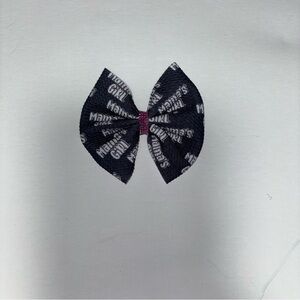 Mamas Girl Bullet Fabric Black and White Bow